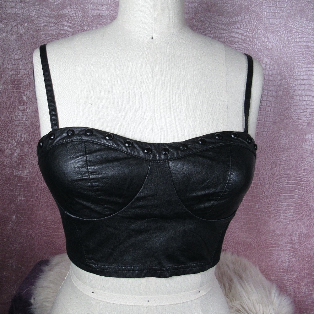 Bustier style crop top